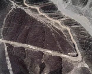 Vue aérienne des lignes de Nazca