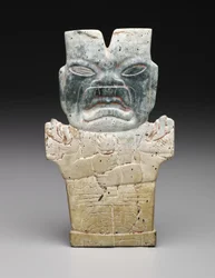 Plaque anthropomorphe, possiblement le Serpent de Feu, période préclassique