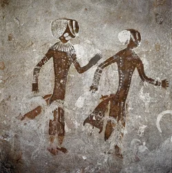 Figures humaines. Peintures rupestres, 8000-7000 av. J.-C.