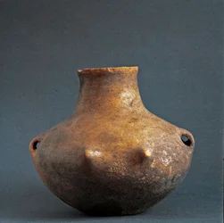 Préhistoire, culture de Rinaldone : vase en terre cuite de la nécropole de Rinaldone
