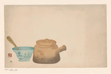 Nature morte avec vaisselle japonaise
