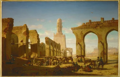 Ruines de la mosquée du Khalife Hakem au Caire ...