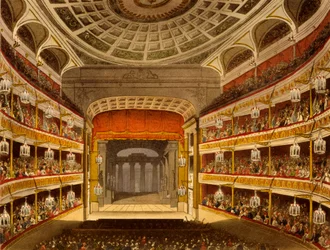 Nouveau théâtre de Covent Garden, de Microcosm of London, 1810 par R. Ackermann