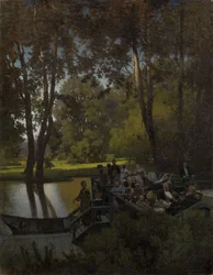 Déjeuner dans le parc