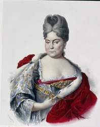 Portrait de la Grande Duchesse Natalya Alexeevna de Russie (1673-1716), sœur du tsar Pierre I Le Grand (1672-1725)