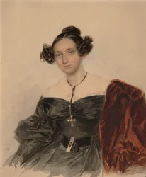 Portrait de la comtesse Nadezhda Ivanovna Golitsyna 1796-1868, née comtesse Kutaysova, 1832