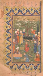 Préparation pour un repas de midi, folio d