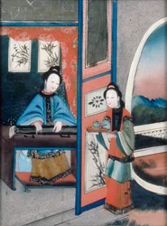 Intérieur chinois, vers 1800