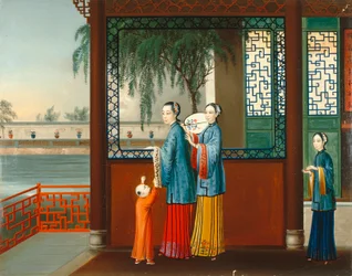 Intérieur domestique, vers 1800
