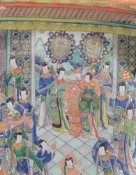 Grand plat Famille verte, période Kangxi (1662-1722)