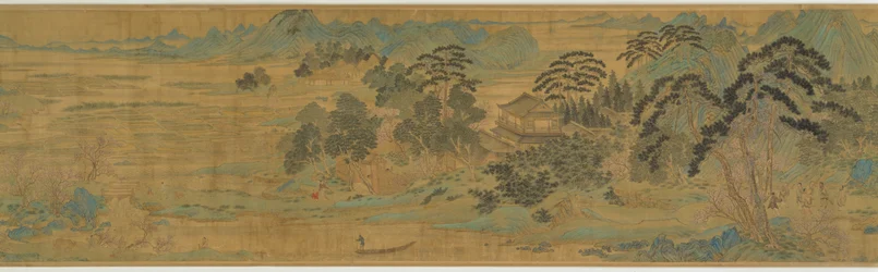 Le Printemps des fleurs de pêcher (桃花源図)