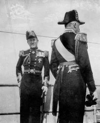 Commodore Keppel avec le duc de Connaught, 1908