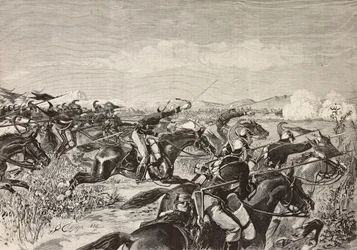 Régiment de cavalerie de Savoie chargeant, 10 septembre