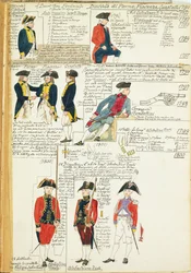 Divers uniformes du Duché de Parme, Plaisance et Guastalla
