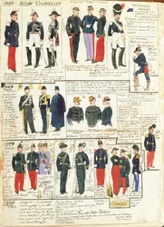 Divers uniformes des États pontificaux