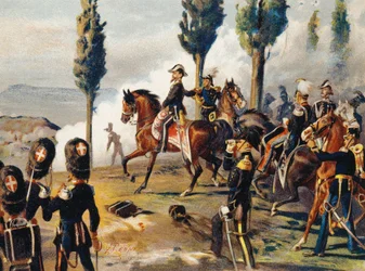 Victor Emmanuel II à la bataille de Custoza, 24 juin