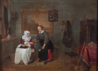 Un intérieur néerlandais, un intérieur néerlandais