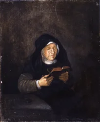 Vieille femme lisant