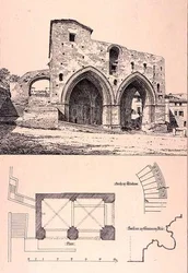 Fonte Branda, Sienne, Italie, tiré de 