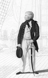 Le prince William Henry en aspirant à bord du Prince George, 1831