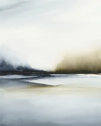 Paysage brumeux (abstrait)