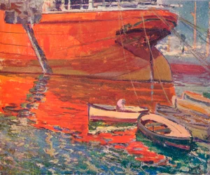 Le Navire Rouge, Barcelone, vers 1915