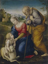 La Sainte Famille avec un agneau
