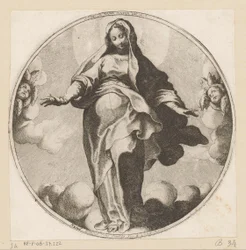 Marie dans les nuages