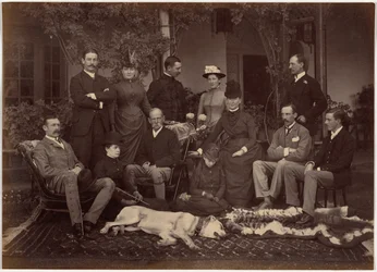 Son Éminence, commandant en chef et sa suite, Shimla