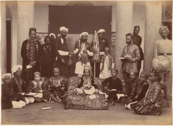 Le maharaja de Rewa et ses camarades de classe