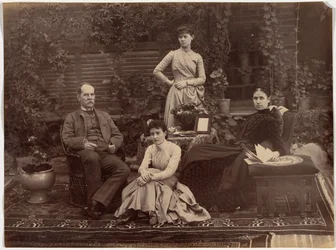 Sir Auckland Colvin et sa famille, Shimla