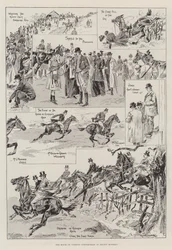 La course de steeple-chase de la Chambre des communes à Melton Mowbray