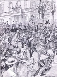 La dernière visite de la Reine à Londres en mars 1900, illustration de l