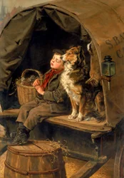 Dernier au marché ou Le chariot du transporteur