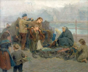 Marché aux vêtements de Paddy, Sandgate, 1898