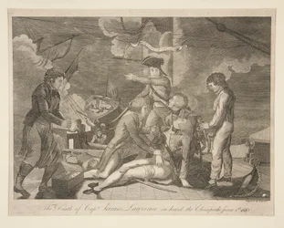 La mort du capitaine James Lawrence à bord du Chesapeake, 1er juin 1813