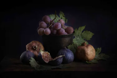 Riche nature morte de fruits