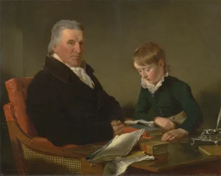 Francis Noel Clarke Mundy et son petit-fils, William Mundy