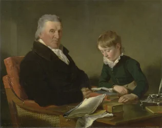 Francis Noel Clarke Mundy et son petit-fils, William Mundy