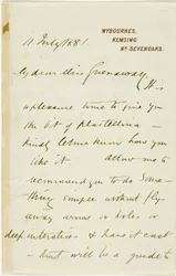 Lettre à Kate Greenaway