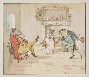 "Priez, M. Grenouille, nous chanterez-vous une chanson ?", du The Hey Diddle Diddle Picture Book, pub.1882