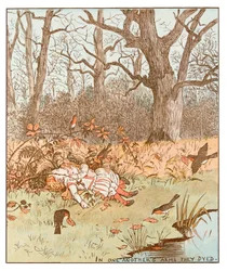 Scène de The Babes in the Wood, 1878