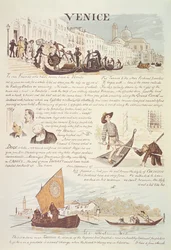 Venise, avec croquis de dessins animés