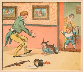 ...une peau de lapin pour envelopper le bébé Bunting, vers 1880