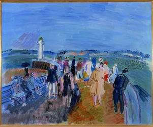 Jetee de Honfleur (oil on canvas)