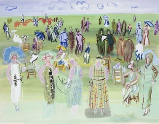 Mannequins de Poiret aux Courses, a l