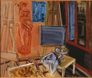 Studio avec bol de fruits