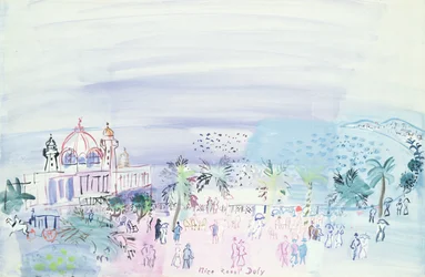 Le Casino de Nice, vers 1936 (gouache et aquarelle sur papier)