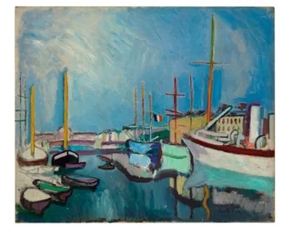 Le port du Havre, vers 1905-1906 (huile sur toile)