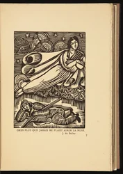 Gravure sur bois des Élégies martiales de Roger Allard (1885-1961)